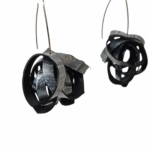 KTCD-Jewellery-Upcycled-Rubber-Pom-Pom-Earrings-Silver