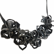 KTCD - Rubber Rose Necklace in Black