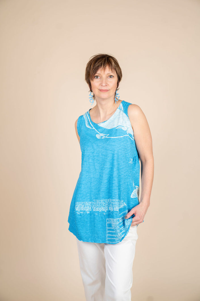 Kings-Road-Fashions-Rundholz-Malibu-Print-Tank-Top-Womens-style-3640803