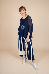 Kings-Road-Fashions-Rundholz-Women-s-T-shirtin-Navy-3340511