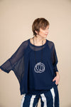 Kings-Road-Fashions-Rundholz-Women-s-T-shirtin-Navy-3340511