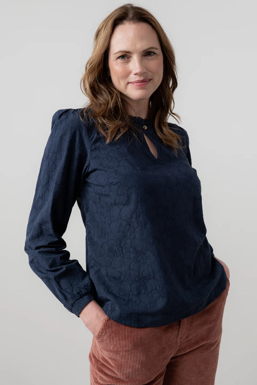 Lily-and-Me-Emily-Blouse-Navy-LM25648N