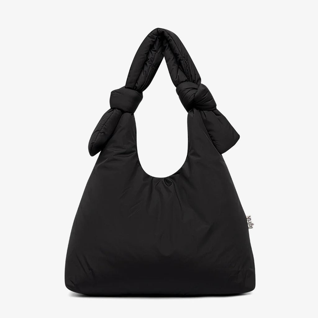 Lefrik - Women's Sustainable Biwa Puffy Bag in Black