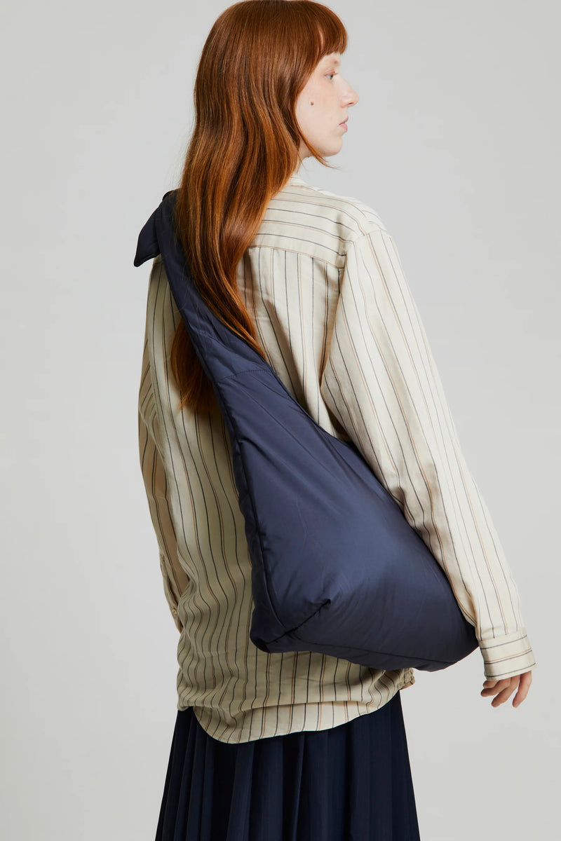 Lefrik - Women's Sustainable Biwa Puffy Bag in Maibon Blue