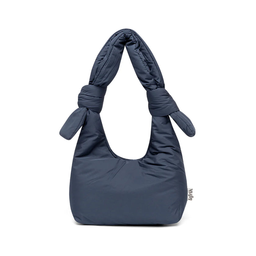Lefrik - Women's Sustainable Biwa Puffy Mini Bag in Maibon Blue