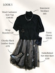 Bize Embellished Net Midi Skirt