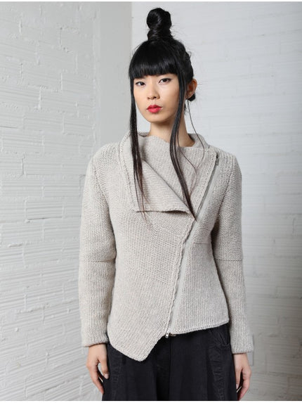 Lurdes-Bergada-AW25-Women_s-Knitted-Jacket-Beige-M25-823-0