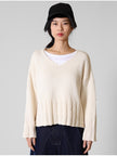 Lurdes-Bergada-SS26-Women_s-Boxy-V--Neck-Cotton-Knit-Bone-U26802-1