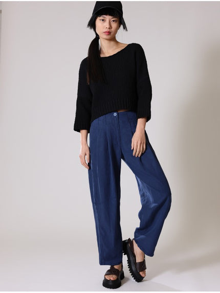 Lurdes-Bergada-SS26-Women_s-Cropped-Boxy-Cotton-Knit-Black-U26801-1