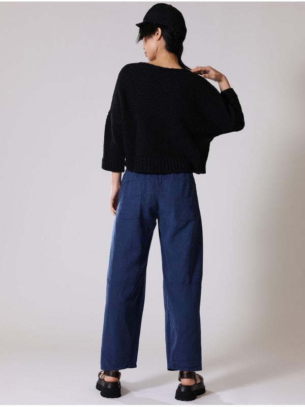 Lurdes-Bergada-SS26-Women_s-Cropped-Boxy-Cotton-Knit-Black-U26801-2