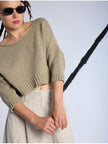 Lurdes-Bergada-SS26-Women_s-Cropped-Boxy-Cotton-Knit-Toasted-U26801-1