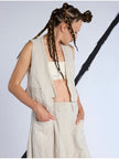 Lurdes Bergada - Women's Linen Blend Waistcoat U26 080