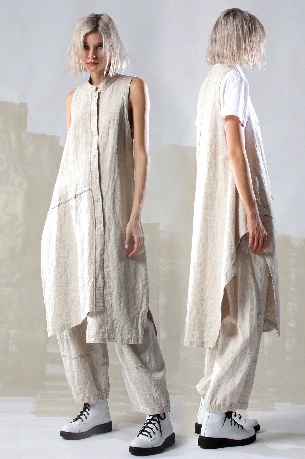 Lurdes Bergada - Linen Dress - Natural