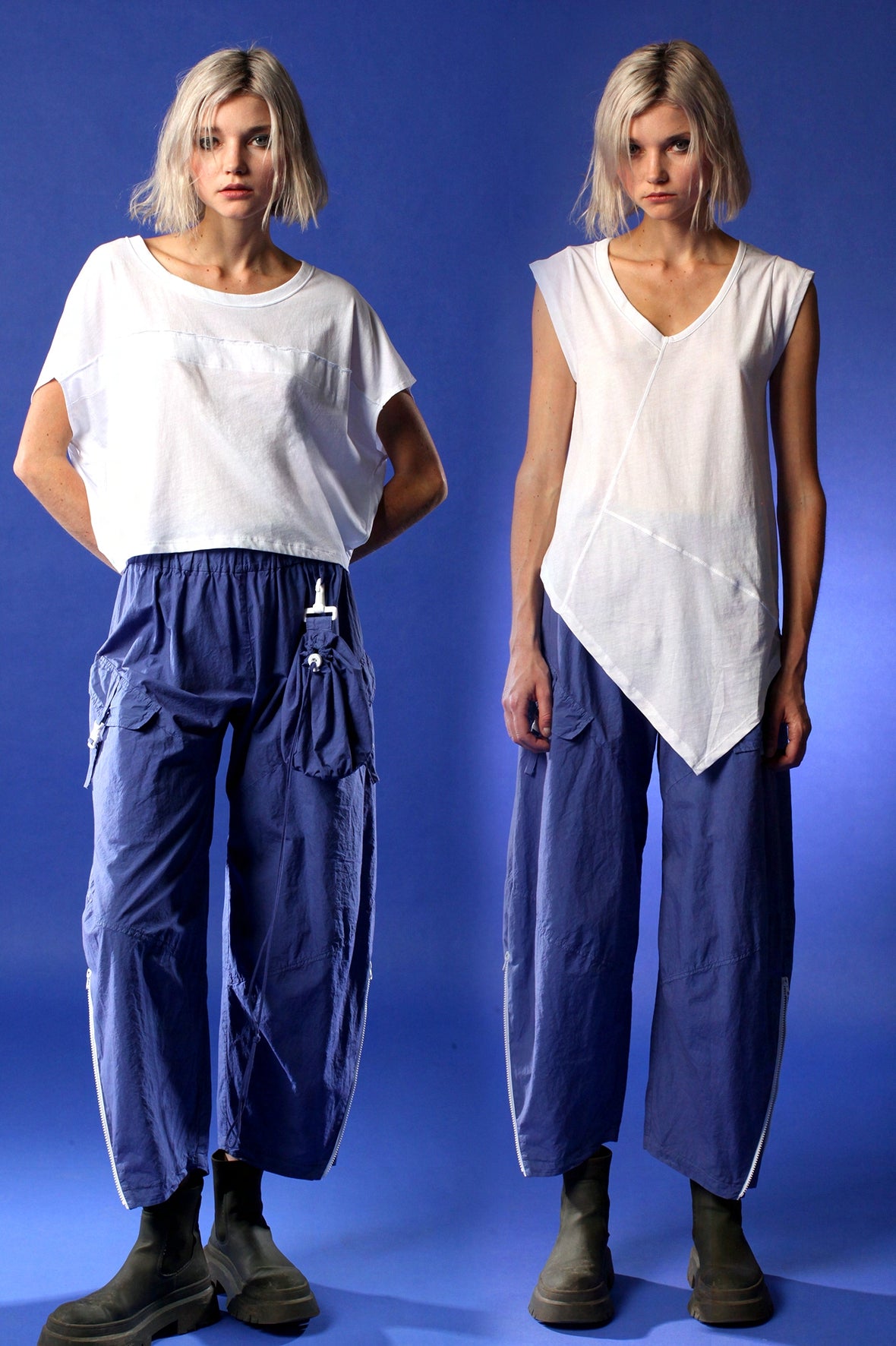 Lurdes Bergada - Cool Cotton Trousers - Cobalt