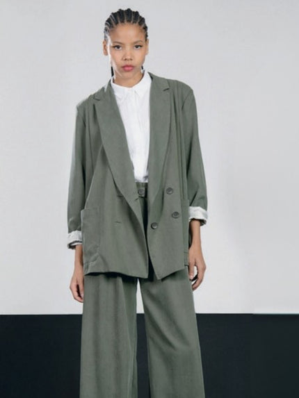Lurdes-Bergada-AW25-Women_s-Canvas-Blazer-Moss-M25-060-1