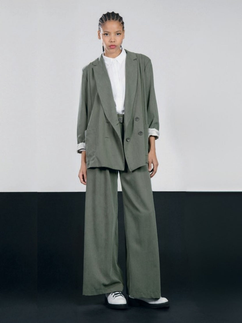 Lurdes-Bergada-AW25-Women_s-Canvas-Blazer-Moss-M25-060-1