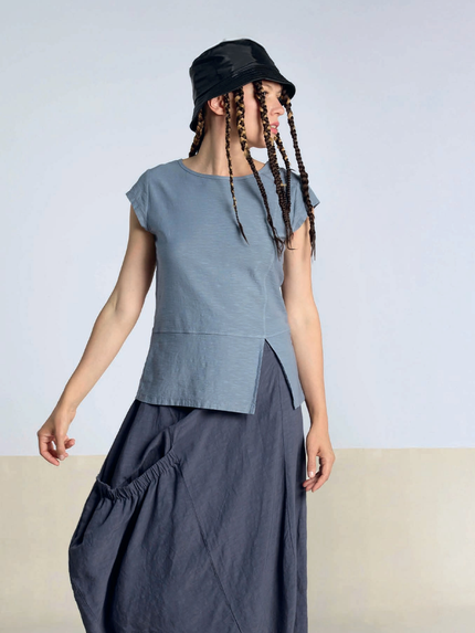 Lurdes-Bergada-Women_s-Cotton-Cap-Sleeve-Tee-U26723-0