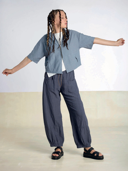 Lurdes Bergada - Women's Cotton Zip Front Cardigan U26 725