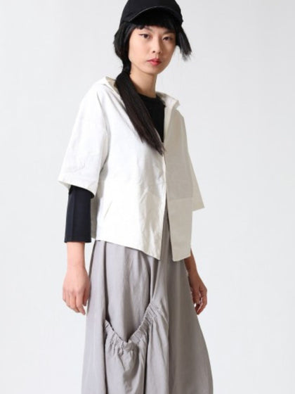Lurdes- Bergada - Women's -Cotton -Zip- Front -Cardigan- U26 725-Off-White-cream