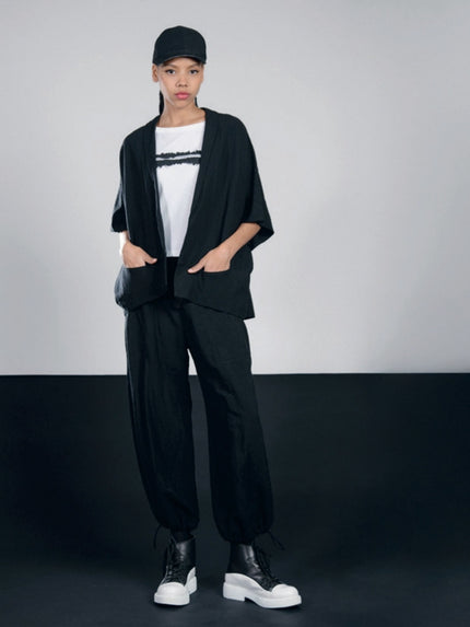 Lurdes-Bergada-AW25-Women_s-Linen-Blend-Black-Jacket-M25-020-1