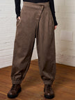 Lurdes Bergada - Women's Peach Skin Asymmetric Front Trousers M26 200 at Kings Road Fashions, Leighton Buzzard, UK