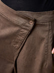 Lurdes Bergada - Women's Peach Skin Asymmetric Front Trousers M26 200 at Kings Road Fashions, Leighton Buzzard, UK