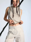 Lurdes Bergada - Women's Stripe Knit Tank Top U26 811