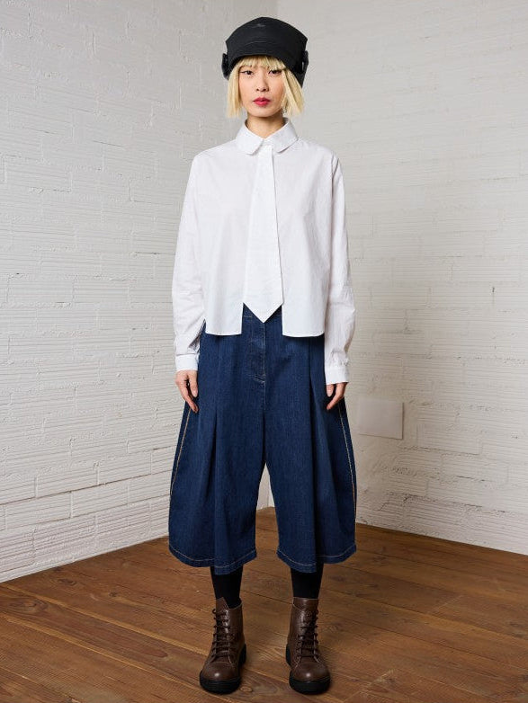 Lurdes-Bergada-AW26-Women_s-White-Cotton-Shirt-M26060_Kings-Road-Fashions-Leighton-Buzzard-UK