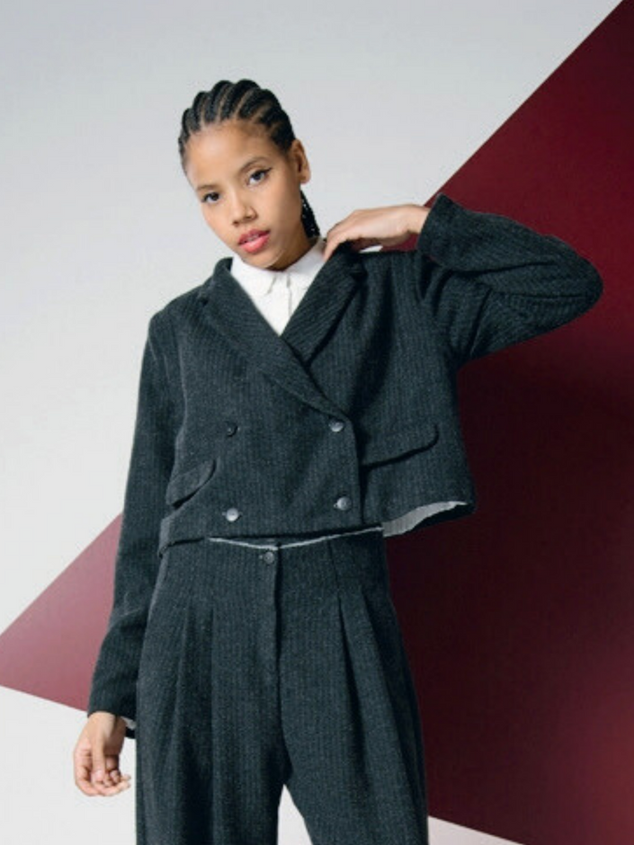 Lurdes Bergada-AW25 - Women's Blazer in Grey M25 480