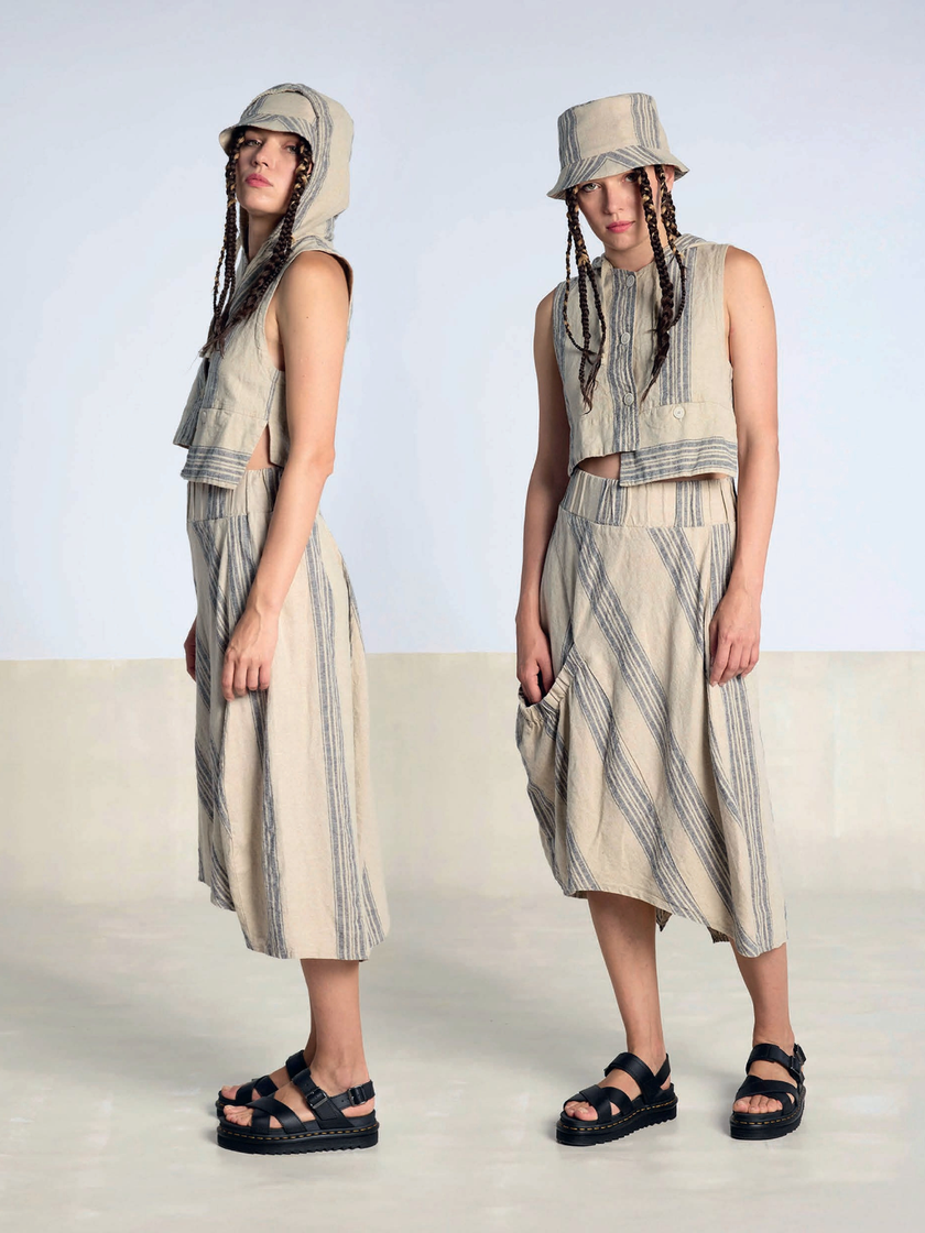 Lurdes Bergada - Women's Asymmetrical Pocket Skirt U26 250