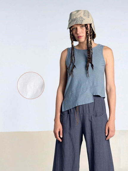 Lurdes Bergada - Women's Cotton Asymmetrical Vest U26 721