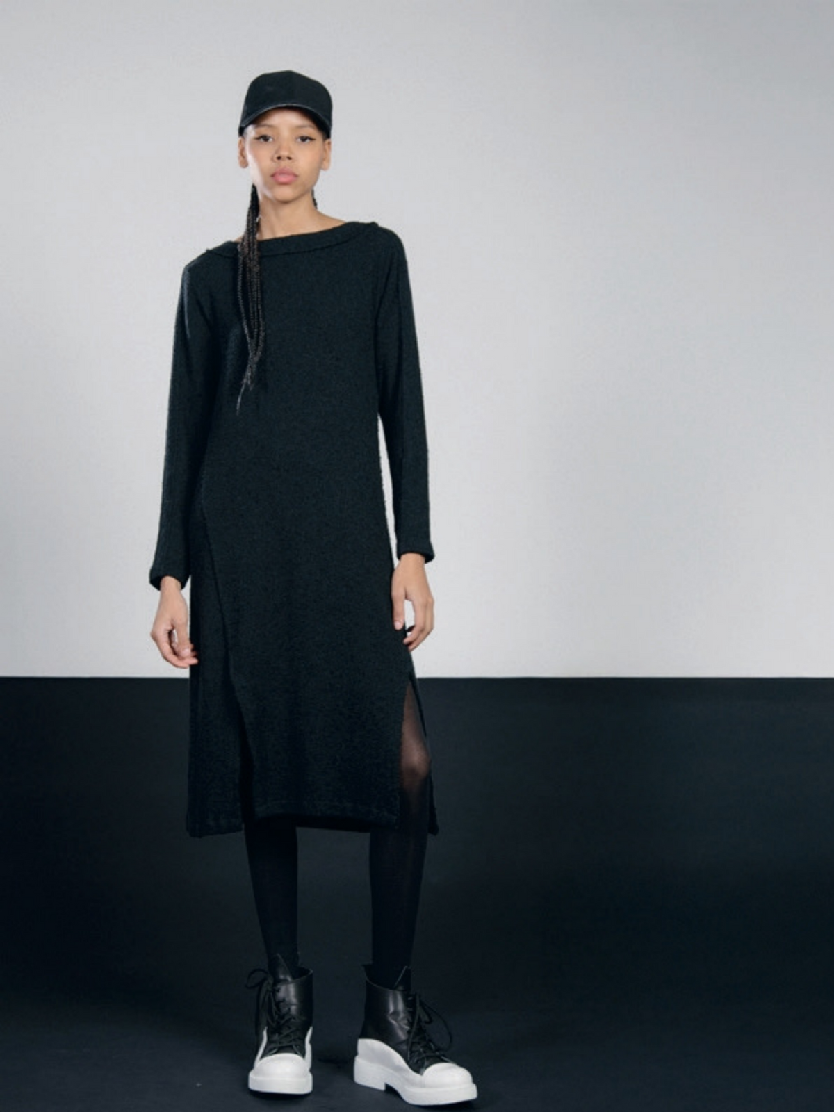 LurdesBergadaAW25-Women_sBlackJerseyDressM25724