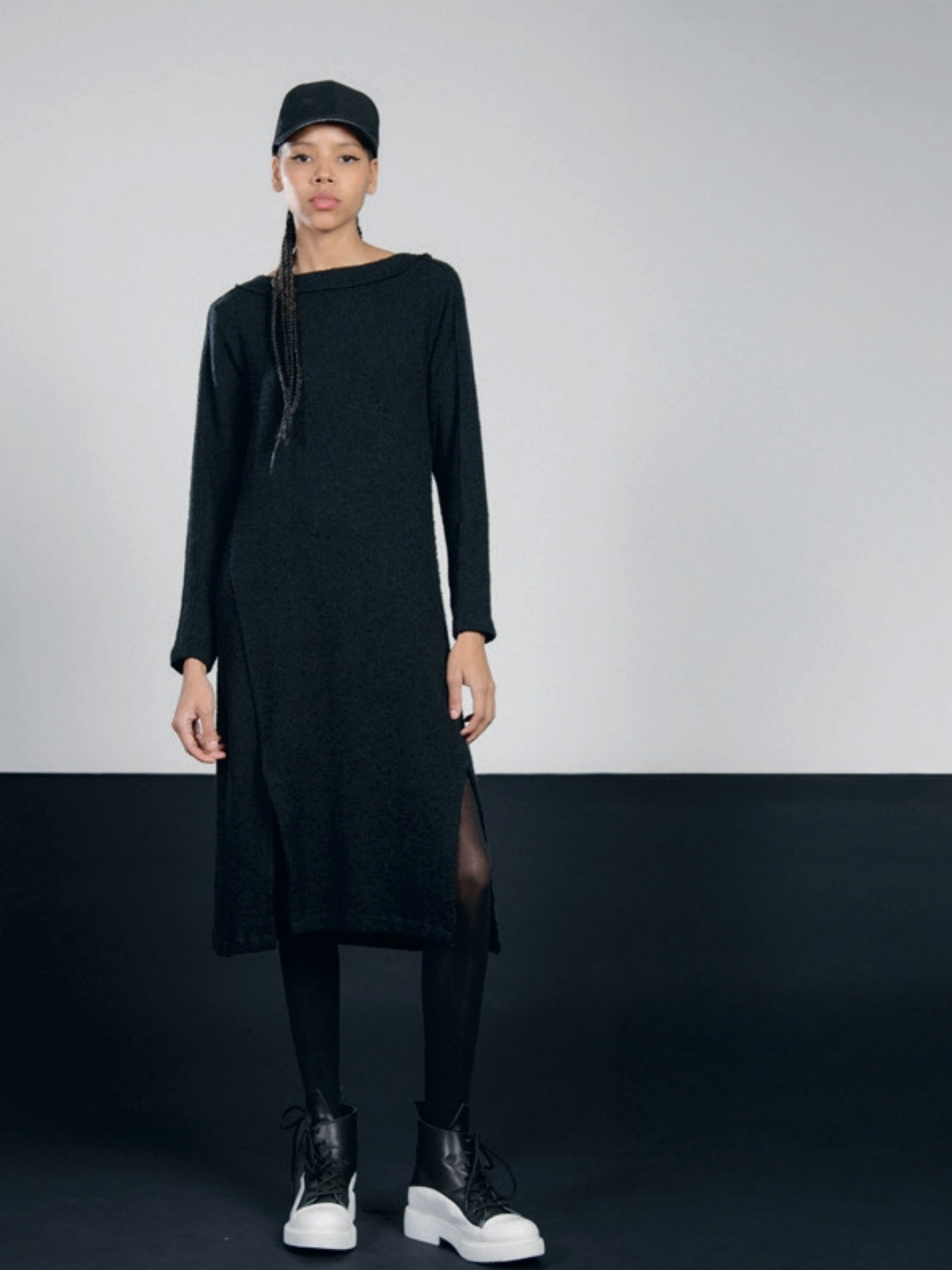 LurdesBergadaAW25-Women_sBlackJerseyDressM25724