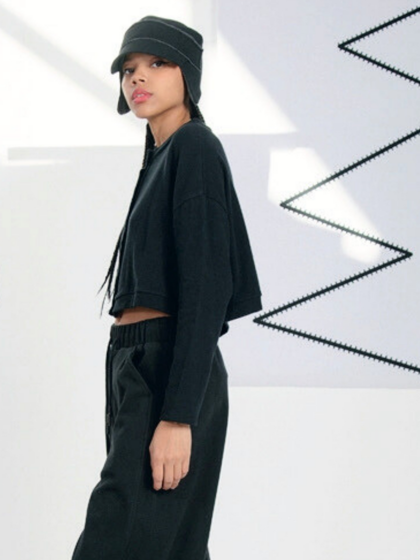 Lurdes Bergada AW25 - Women's Jersey Jacket in Black M25-753