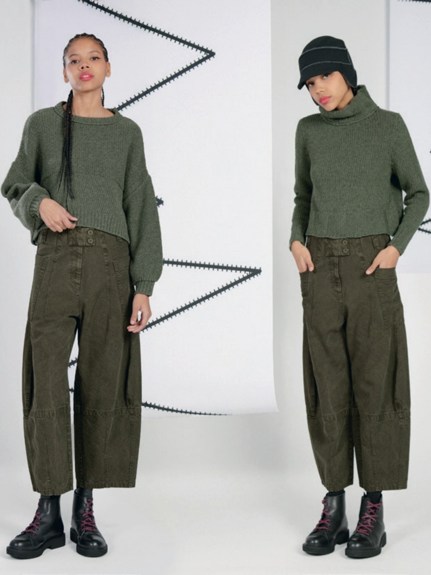 LurdesBergadaAW25-Women_sTrousersinKhakiM253601