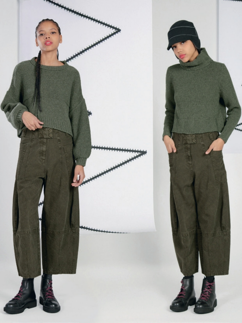 LurdesBergadaAW25-Women_sTrousersinKhakiM253601