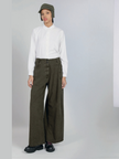 LurdesBergadaAW25-Women_sWideLegTrousersinKhakiM25380