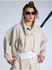 Lurdes -Bergada - SS26-Women's -Cropped- Linen- Blend- Jacket- U26 060-1