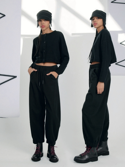 Lurdes Bergada AW25 - Women's Trousers in Black M25 420