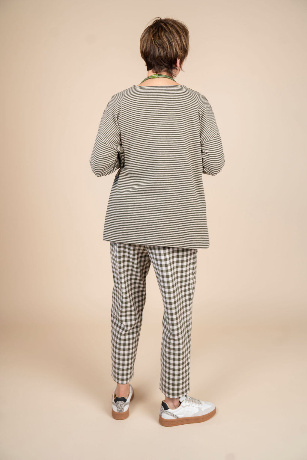 Mama-b-Preciso-Q-Women-s-Check-Trousers