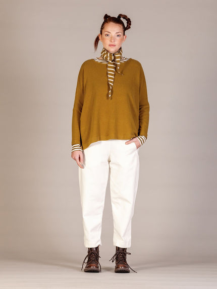 Mama B AW26 - Women's MARTIS Fleece Jumper in Caramello at Kings Road Fashions, Leighton Buzzard, UK