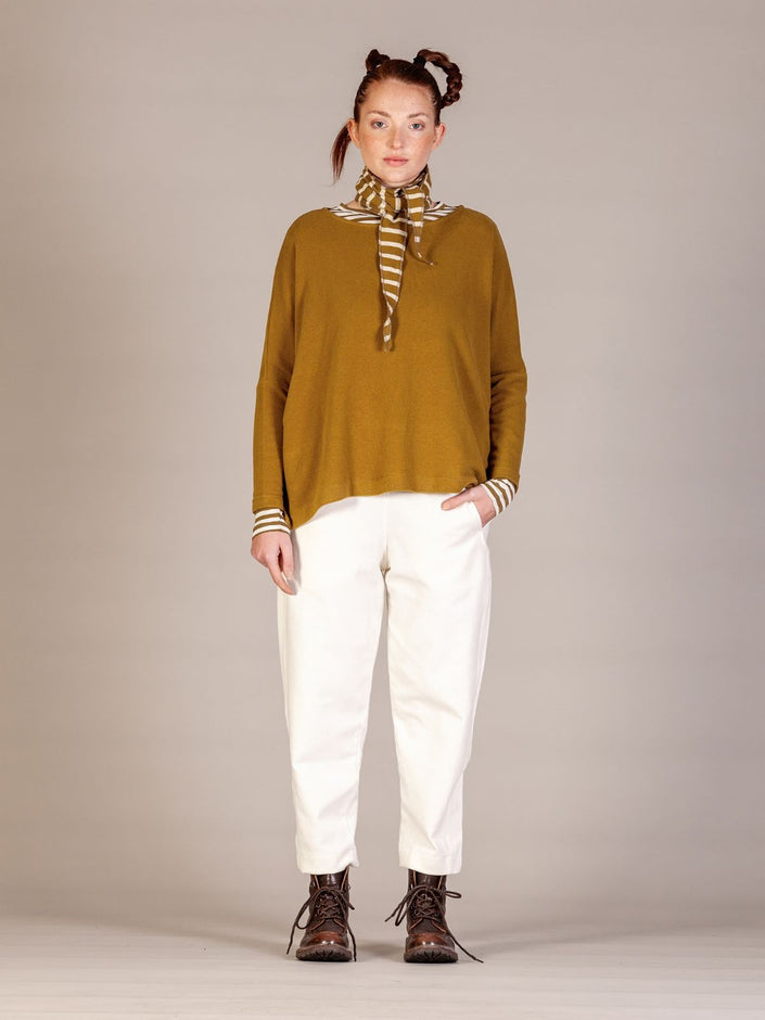 Mama B AW26 - Women's MARTIS Fleece Jumper in Caramello at Kings Road Fashions, Leighton Buzzard, UK