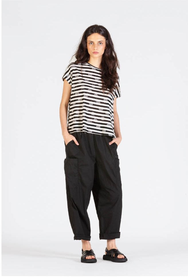 Mama-b-Lupino-f-women-s-striped-fil-coupe-t-shirt