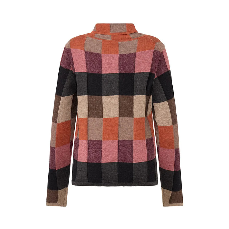 Mansted - Lindi Block Colour Roll Neck Knit