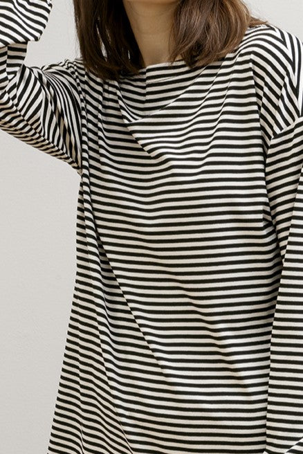 Maria Bellentani Polo Neck - Black Stripe