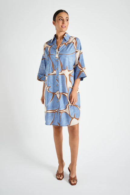 Marie Méro - Women's Large Floral Print Shift Dress - DR16/715