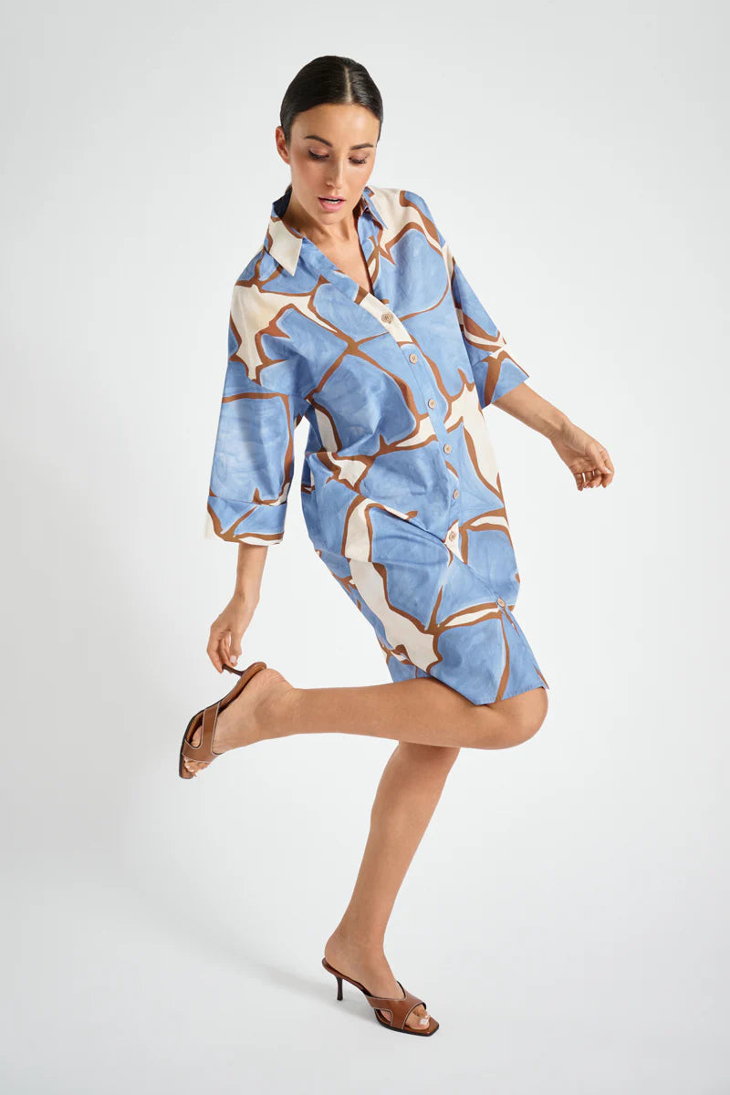 Marie Méro - Women's Large Floral Print Shift Dress - DR16/715