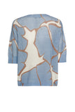 Marie Méro - Women's Printed Crochet Knit Top - PU83