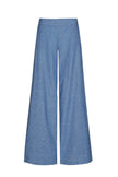 Marie Méro - Women's Wide Leg Trousers Denim Effect - TR53L/189