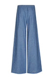 Marie Méro - Women's Wide Leg Trousers Denim Effect - TR53L/189